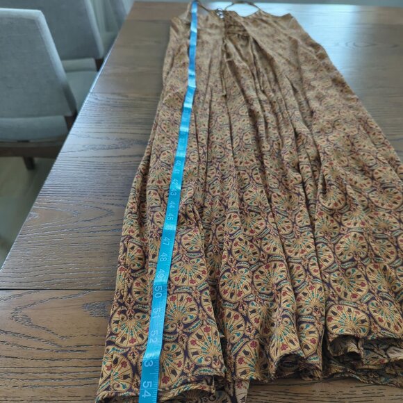 Laundry by Shelli Segal Vintage Maxi Dress Mandala print Lace up back Size 14 - Picture 15 of 16